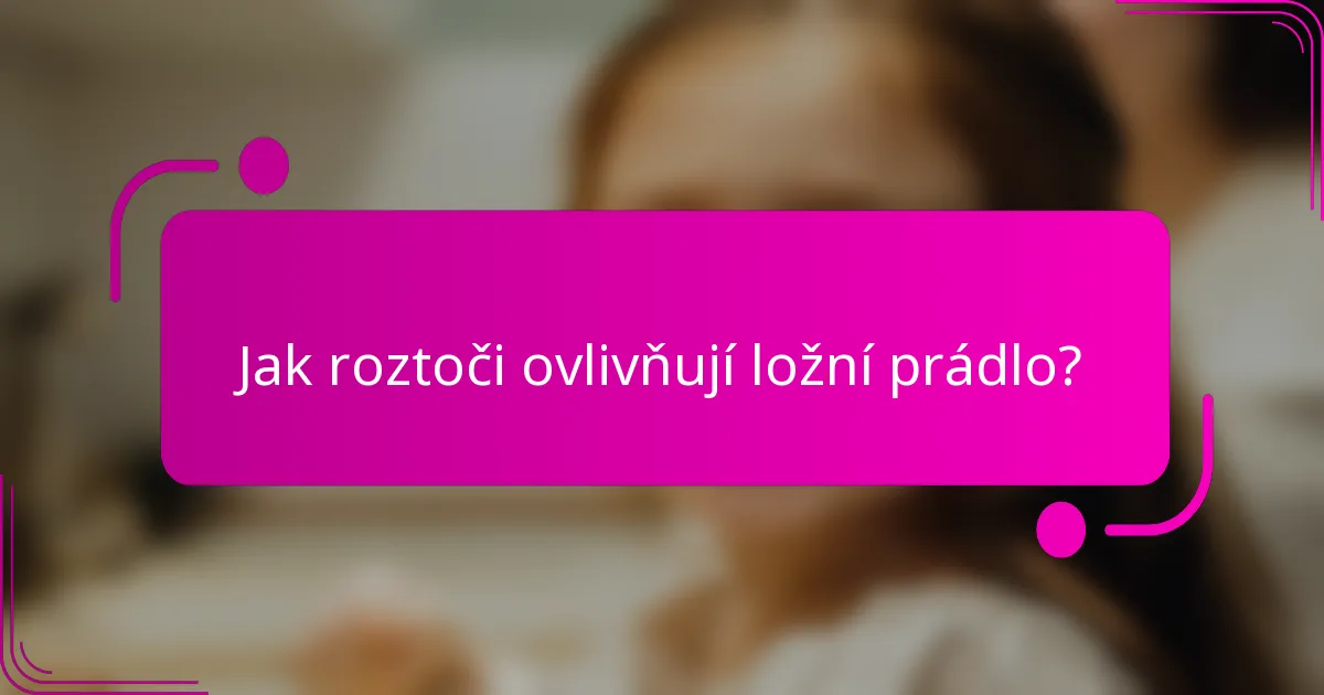 Jak roztoči ovlivňují ložní prádlo?